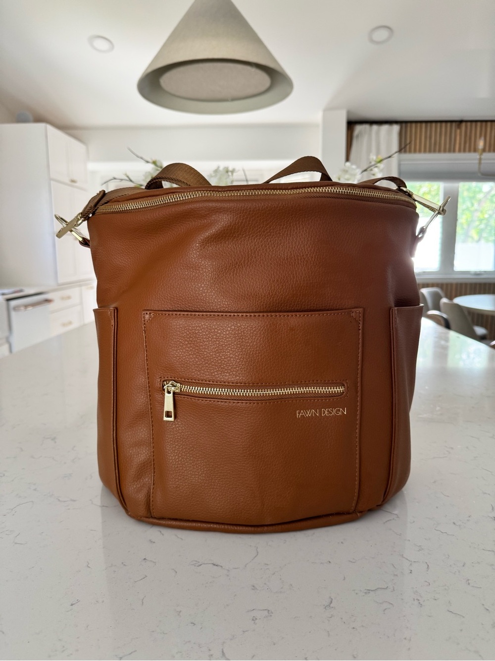 Fawn Design Brown diaper bag Backpack Tote